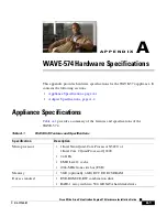 Предварительный просмотр 95 страницы Cisco WAVE-574-K9 - Wide Area Virtualization Engine 574 Hardware Installation Manual