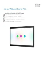 Cisco Webex Board 70S Installation Manual preview