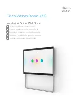 Cisco Webex Board 85S Installation Manual preview