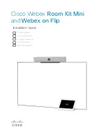 Cisco Webex on Flip Installation Manual preview