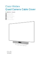 Предварительный просмотр 1 страницы Cisco Webex Quad Camera Cable Cover Installation Manual