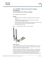 Предварительный просмотр 1 страницы Cisco WMP200 RangeBooster Datasheet