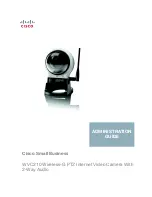 Preview for 1 page of Cisco WVC200 - Wireless-G PTZ Internet Camera Administration Manual