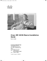 Cisco XR 12404 Installation Manual предпросмотр