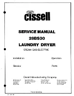 Cissell 28BS30 Serveice Manual предпросмотр