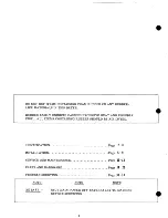 Preview for 2 page of Cissell 28BS30 Serveice Manual