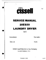 Cissell 28ES30 Service Manual preview