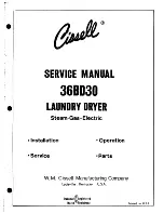 Предварительный просмотр 1 страницы Cissell 36BD30 Serveice Manual