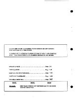 Preview for 2 page of Cissell 36BS30 Serveice Manual