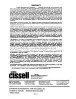 Preview for 3 page of Cissell 70C Service Manual