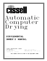 Cissell ACDCMAN407 Supplemental Owner'S Manual предпросмотр