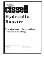 Предварительный просмотр 1 страницы Cissell BOOSTERMAN386 Maintenance & Troubleshooting Manual