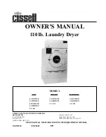 Cissell C110E Owner'S Manual preview