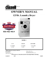 Preview for 1 page of Cissell C125E Owner'S Manual