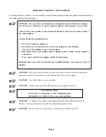 Preview for 2 page of Cissell C125E Owner'S Manual