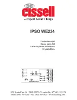 Cissell CHHW50-WE234 Spare Parts List предпросмотр