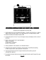 Предварительный просмотр 10 страницы Cissell CISSIMAN38 Manual