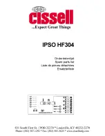 Cissell CSHW75-HF304 Spare Parts List preview