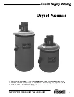 Предварительный просмотр 1 страницы Cissell DRYSETS Manual