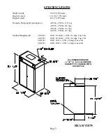 Предварительный просмотр 3 страницы Cissell Gear Cabinet Manual