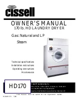 Cissell HD170 Owner'S Manual предпросмотр