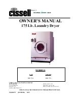 Предварительный просмотр 1 страницы Cissell HD175G Owner'S Manual