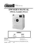 Cissell HD190G Owner'S Manual preview