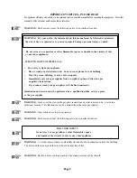 Preview for 2 page of Cissell HD30.1 Owner'S Manual