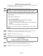 Preview for 2 page of Cissell HD30ST Owner'S Manual