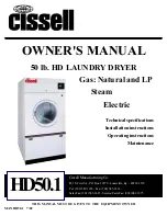 Cissell HD50.1 Owner'S Manual preview