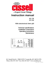 Cissell HF 176 Instruction Manual предпросмотр