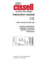 Cissell IPSO HF304 Instruction Manual предпросмотр