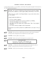 Preview for 2 page of Cissell L28FD30 Installation & Operation Manual