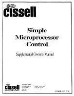 Предварительный просмотр 1 страницы Cissell SMPMANDFE Manual