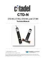 Предварительный просмотр 1 страницы Citadel CT-NH Technical Manual