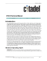 Предварительный просмотр 9 страницы Citadel CT-NH Technical Manual