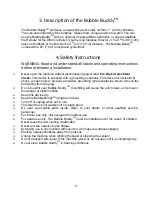 Preview for 5 page of CITC BUBBLE BUDDY Operating Instructions Manual