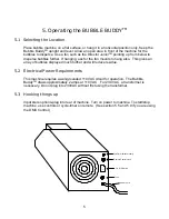 Preview for 6 page of CITC BUBBLE BUDDY Operating Instructions Manual