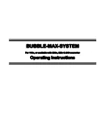 Предварительный просмотр 1 страницы CITC BUBBLE-MAX-SYSTEM Operating Instructions