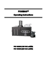 CITC FogMax 100090 Operating Instructions Manual предпросмотр