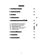 Preview for 3 page of CITC Hurricane II Fan 100170 Operating Instructions Manual