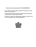 Preview for 2 page of CITC LITTLE BLIZZARD XT 100256 Operating Instructions Manual