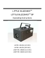 CITC LITTLE BLIZZARD Operating Instructions Manual preview