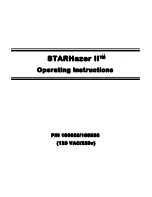 CITC STARHazer II Operating Instructions Manual preview