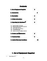 Предварительный просмотр 3 страницы CITC STARHazer II Operating Instructions Manual