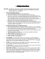 Preview for 5 page of CITC Super Foam Dome 100216 Operating Instructions Manual