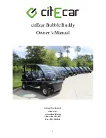 citEcar Bubble Buddy Owner'S Manual preview