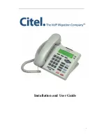 Citel C4110 Installation And User Manual preview