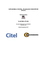 Preview for 1 page of Citel EDAC Installation Manual