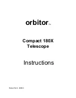 Citiwell Orbitor C180T Instructions Manual предпросмотр